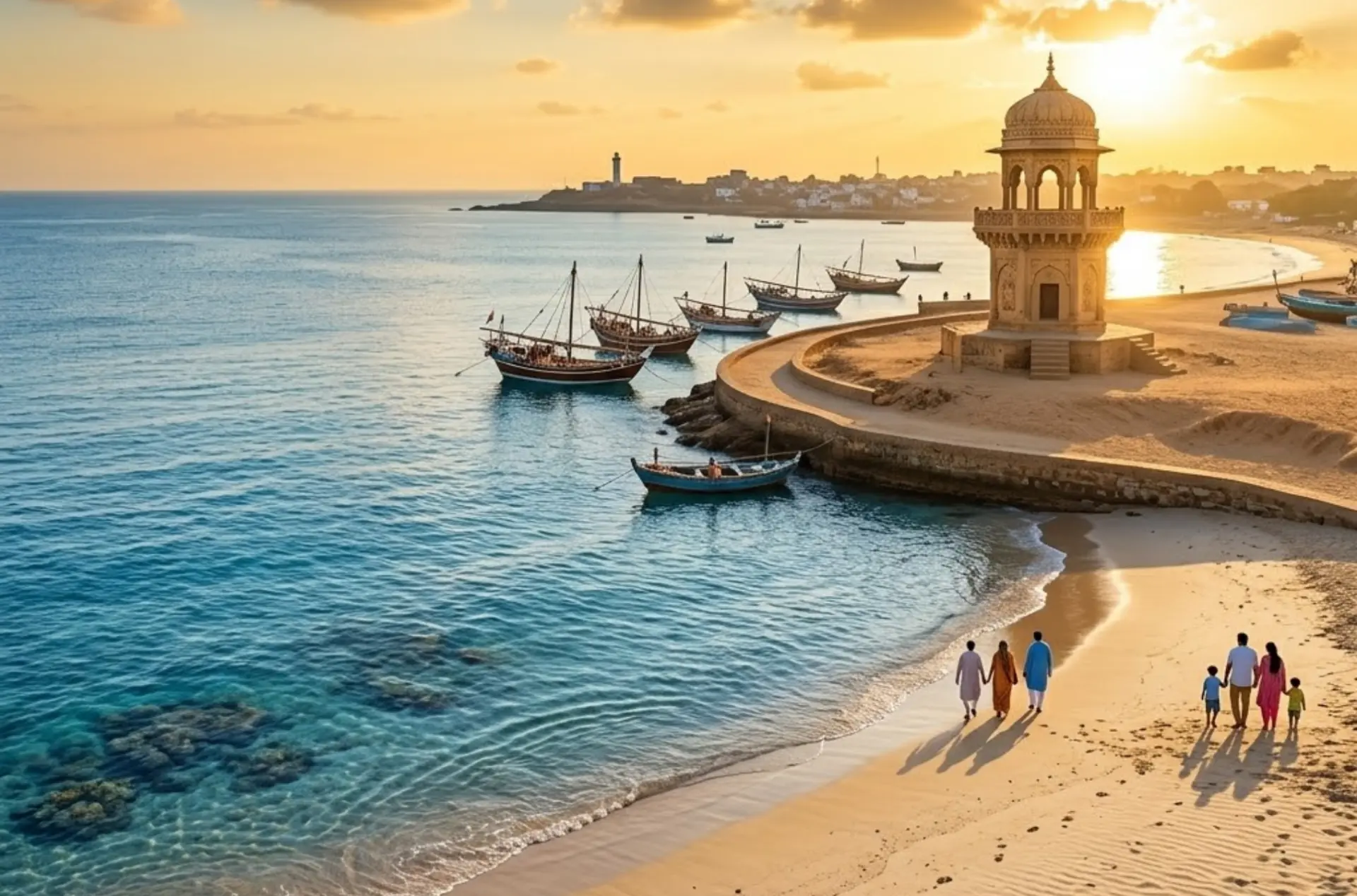 Complete Gujarat Family Tour Package 6 Nights 7 Days – Temples, Wildlife & Diu Beaches