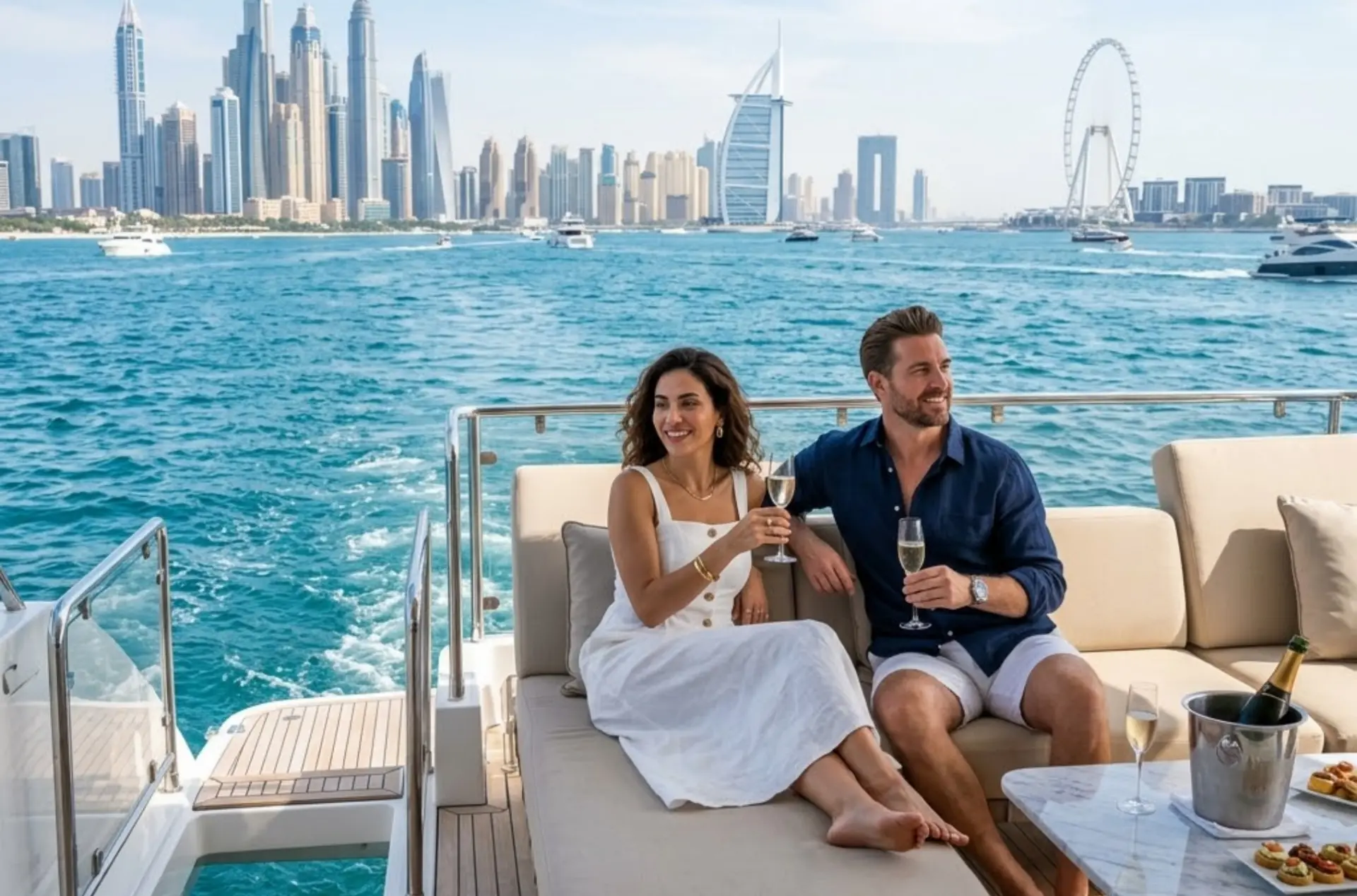 Dubai Romantic Escape with Desert Safari & Marina Cruise