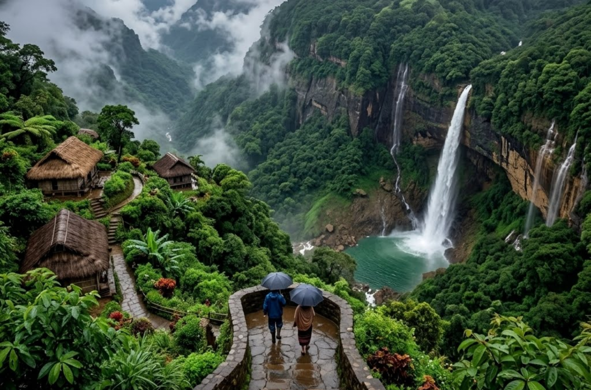 Complete Meghalaya Explorer – Shillong Cherrapunji Dawki Mawlynnong & Root Bridges